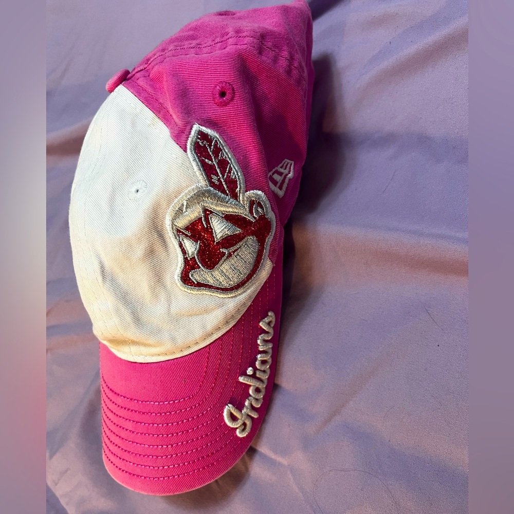 Cleveland Indians Pink Youth Baseball Cap